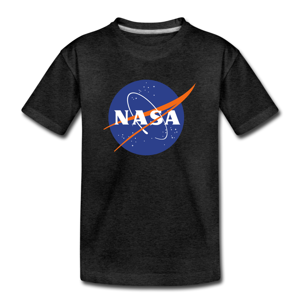 NASA Logo (Kids' Premium T-Shirt) - charcoal gray