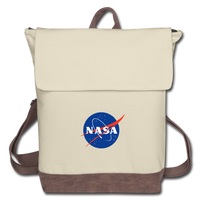 NASA Logo (Canvas Backpack) - ivory/brown