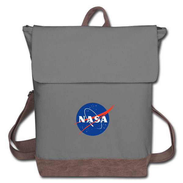 NASA Logo (Canvas Backpack) - gray/brown