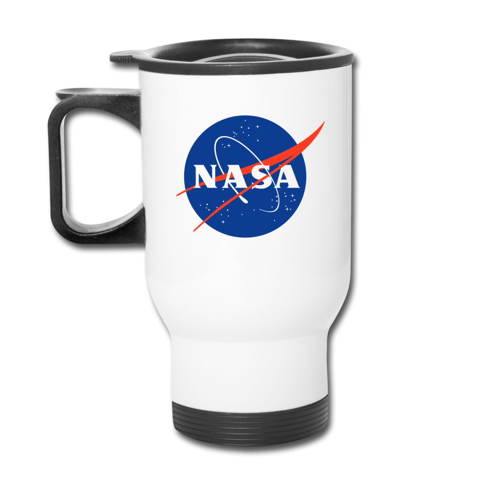 NASA Logo (Travel Mug) - white