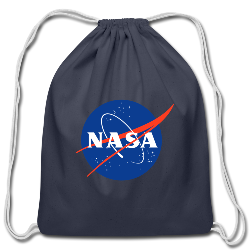 NASA Logo (Cotton Drawstring Bag) - navy