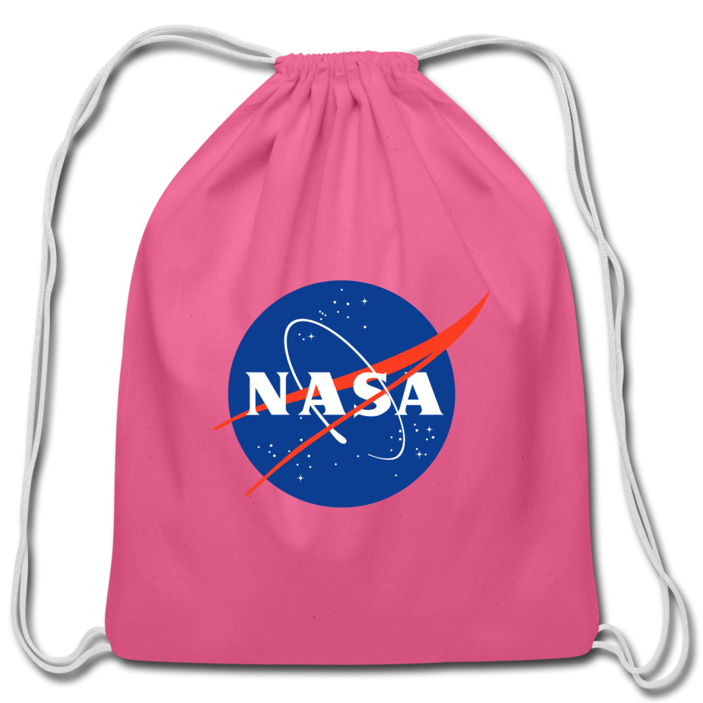 NASA Logo (Cotton Drawstring Bag) - pink
