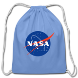 NASA Logo (Cotton Drawstring Bag) - carolina blue