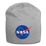 NASA Logo (Jersey Beanie) - heather gray