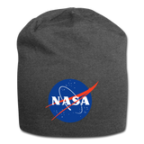 NASA Logo (Jersey Beanie) - charcoal gray
