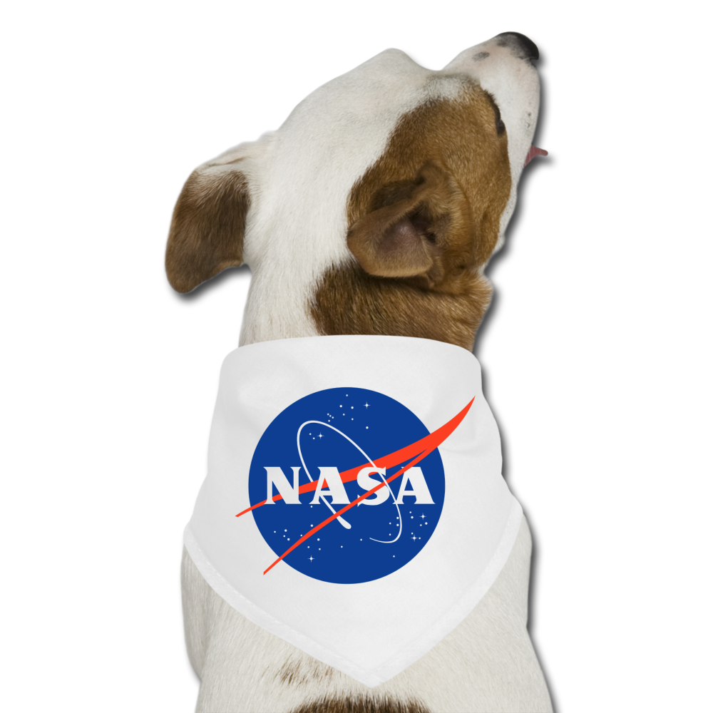 NASA Logo (Dog Bandana) - white