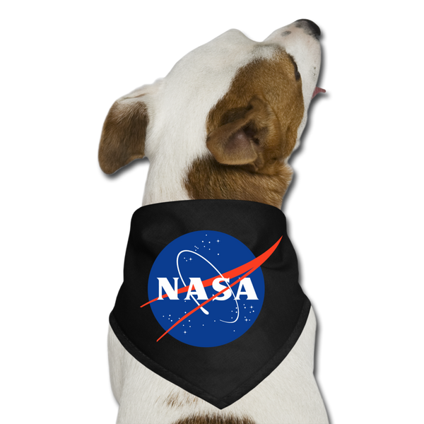 NASA Logo (Dog Bandana) - black