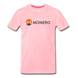 Monero Logo - Full (Men's Premium T-Shirt) - pink