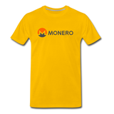 Monero Logo - Full (Men's Premium T-Shirt) - sun yellow