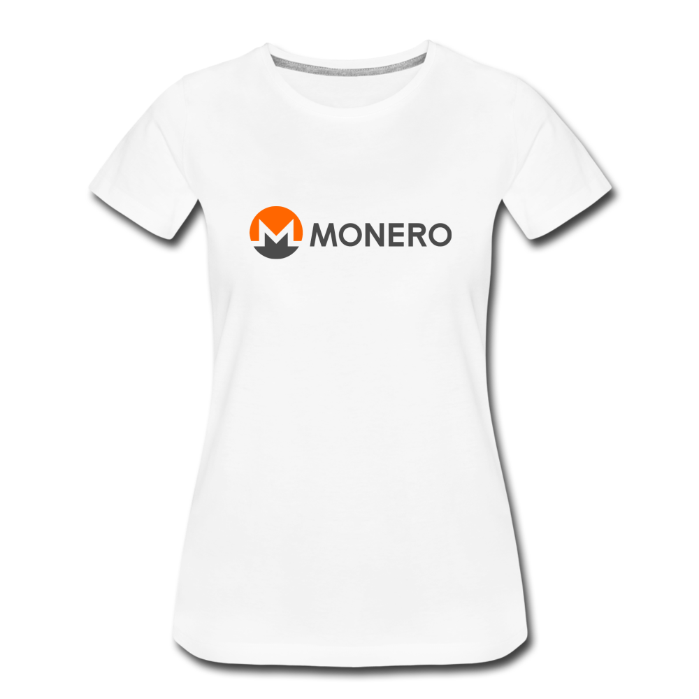 Monero Logo - Full (Women’s Premium T-Shirt) - white