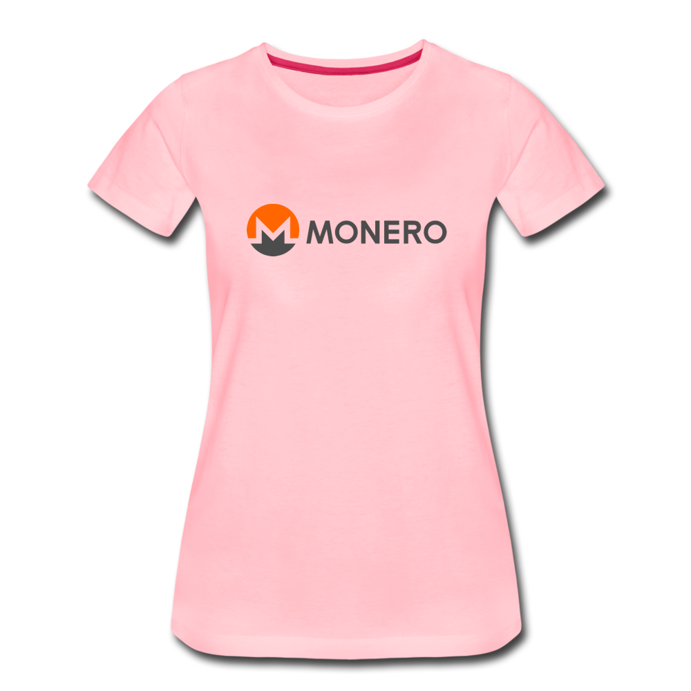 Monero Logo - Full (Women’s Premium T-Shirt) - pink