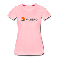 Monero Logo - Full (Women’s Premium T-Shirt) - pink