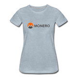 Monero Logo - Full (Women’s Premium T-Shirt) - heather ice blue