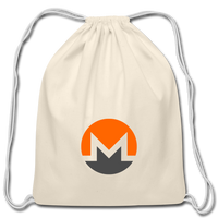 Monero Logo (Cotton Drawstring Bag) - natural