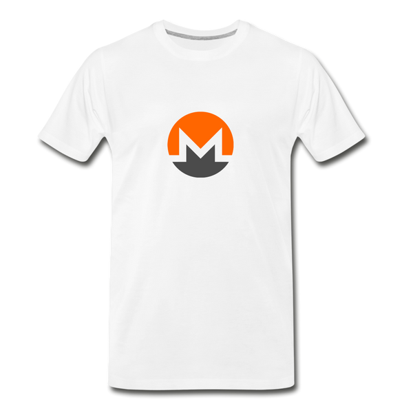 Monero Logo (Men's Premium T-Shirt) - white