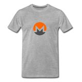 Monero Logo (Men's Premium T-Shirt) - heather gray