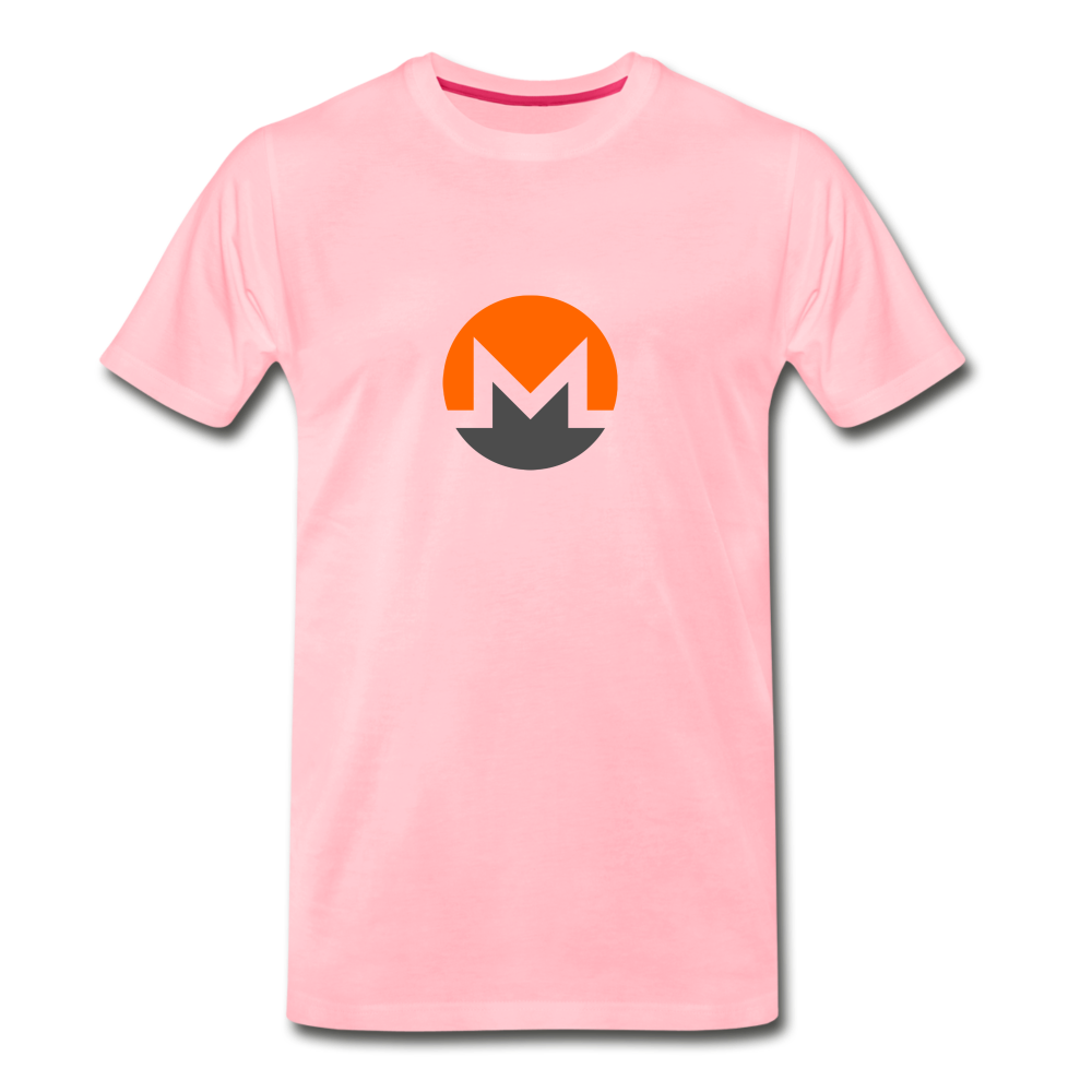 Monero Logo (Men's Premium T-Shirt) - pink