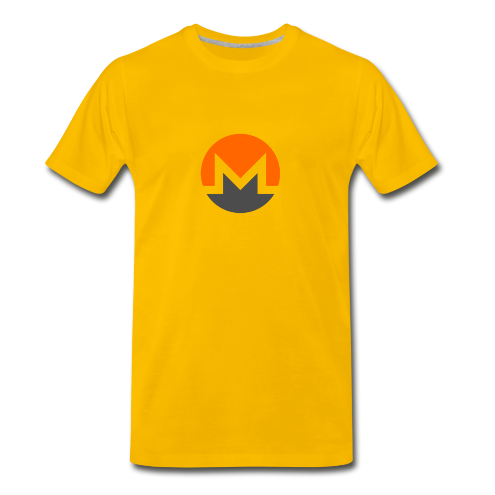 Monero Logo (Men's Premium T-Shirt) - sun yellow