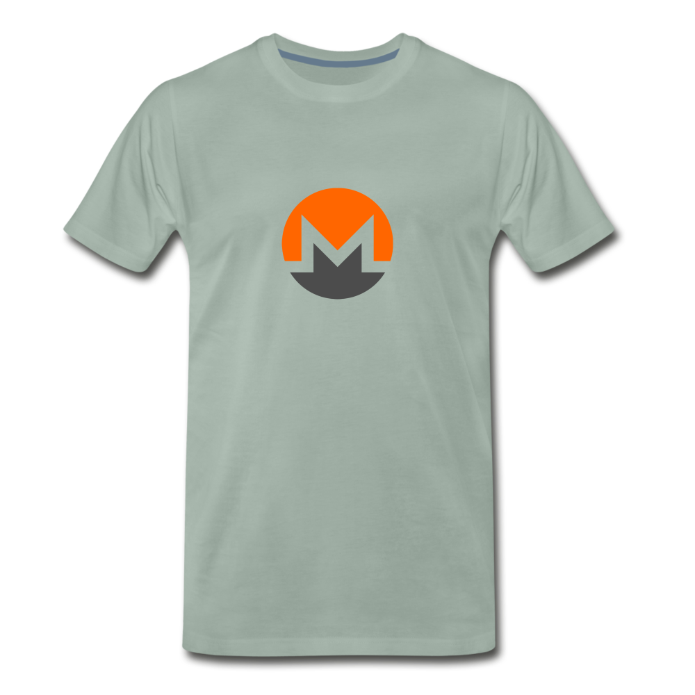 Monero Logo (Men's Premium T-Shirt) - steel green