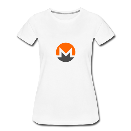 Monero Logo (Women’s Premium T-Shirt) - white