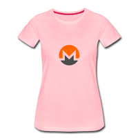 Monero Logo (Women’s Premium T-Shirt) - pink