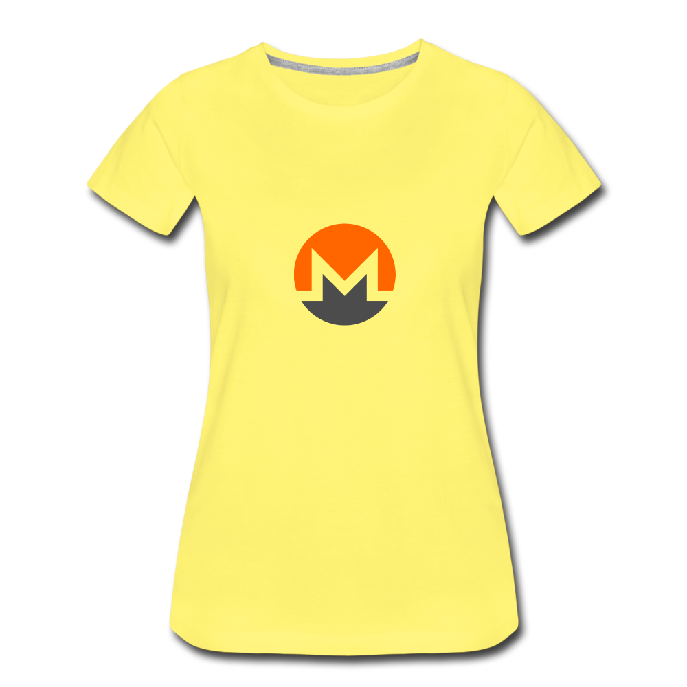 Monero Logo (Women’s Premium T-Shirt) - sun yellow