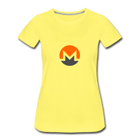 Monero Logo (Women’s Premium T-Shirt) - sun yellow