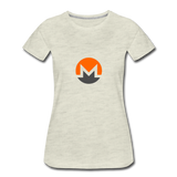 Monero Logo (Women’s Premium T-Shirt) - heather oatmeal