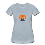 Monero Logo (Women’s Premium T-Shirt) - heather ice blue