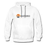 Monero Logo - Full (Men’s Premium Hoodie) - white