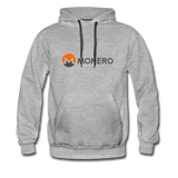 Monero Logo - Full (Men’s Premium Hoodie) - heather gray