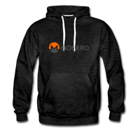 Monero Logo - Full (Men’s Premium Hoodie) - charcoal gray
