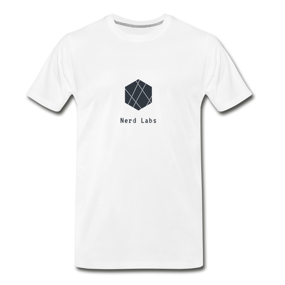 Nerd Labs Original Logo (Men's Premium T-Shirt) - white