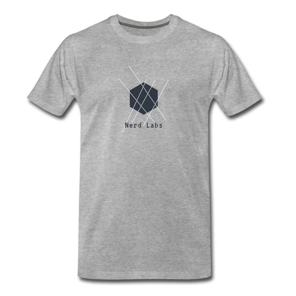 Nerd Labs Original Logo (Men's Premium T-Shirt) - heather gray