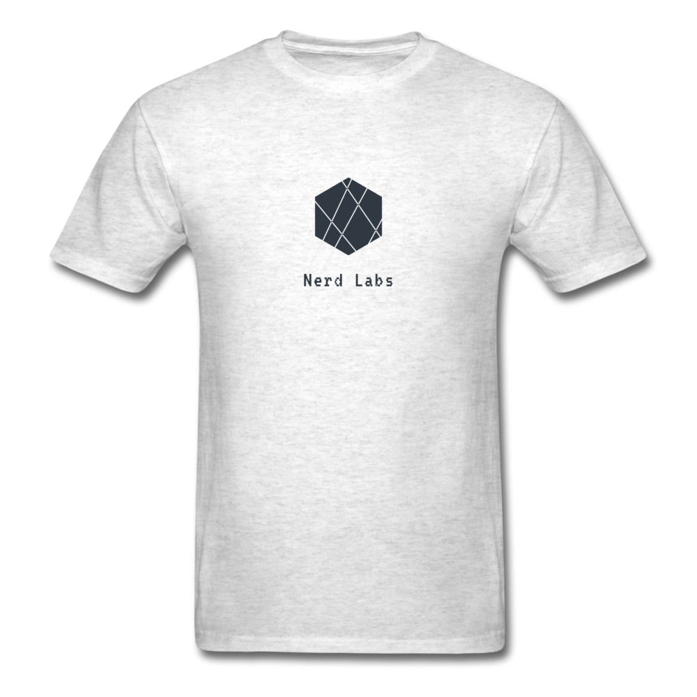 Nerd Labs Original Logo (Men's T-Shirt) - light heather gray