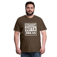 Straight Outta Ideas (Men's Premium T-Shirt) - noble brown