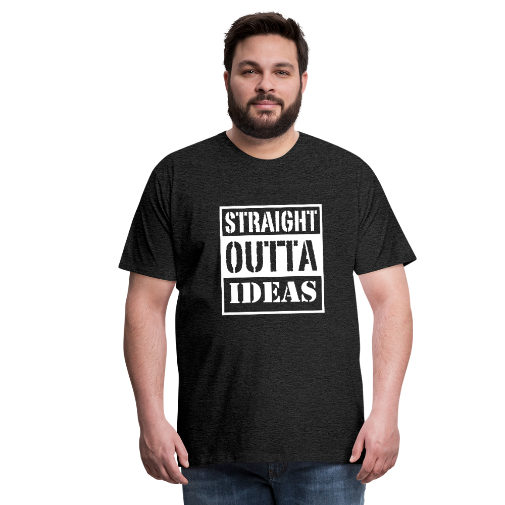 Straight Outta Ideas (Men's Premium T-Shirt) - charcoal gray