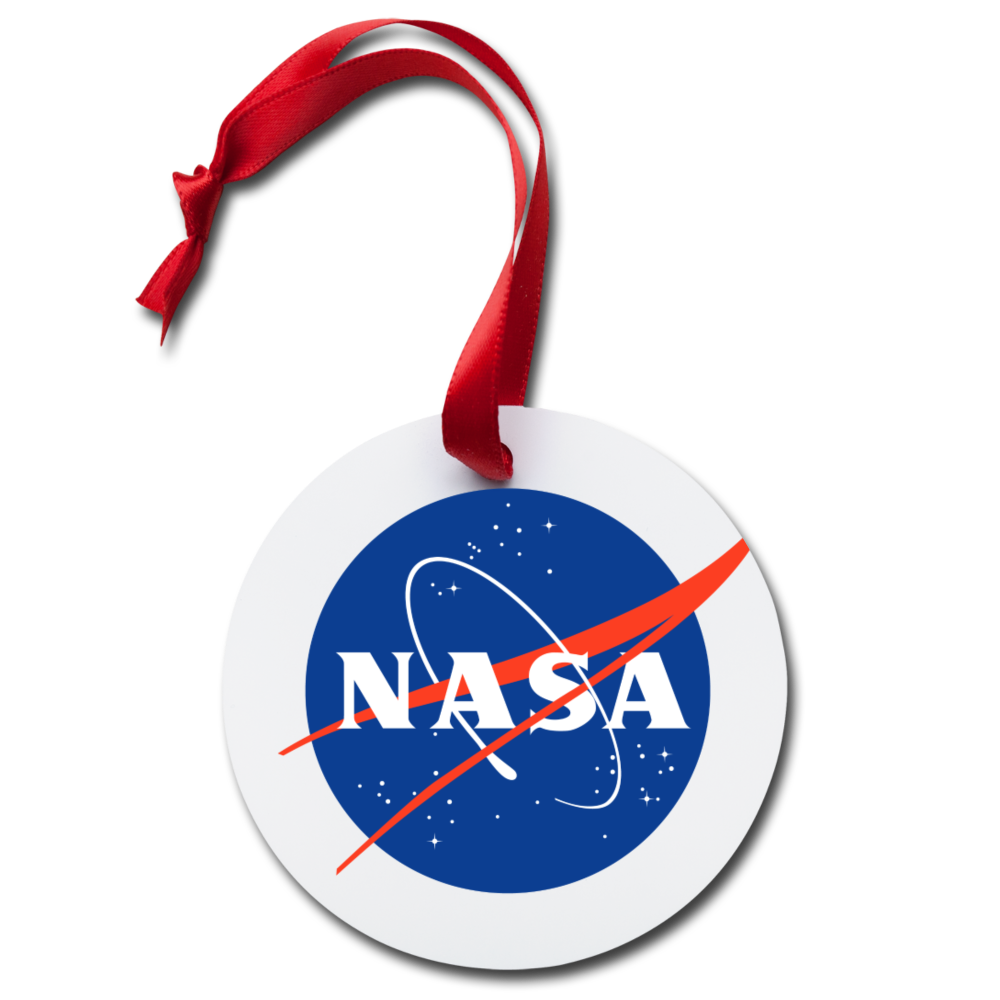 NASA Logo (Holiday Ornament) - white